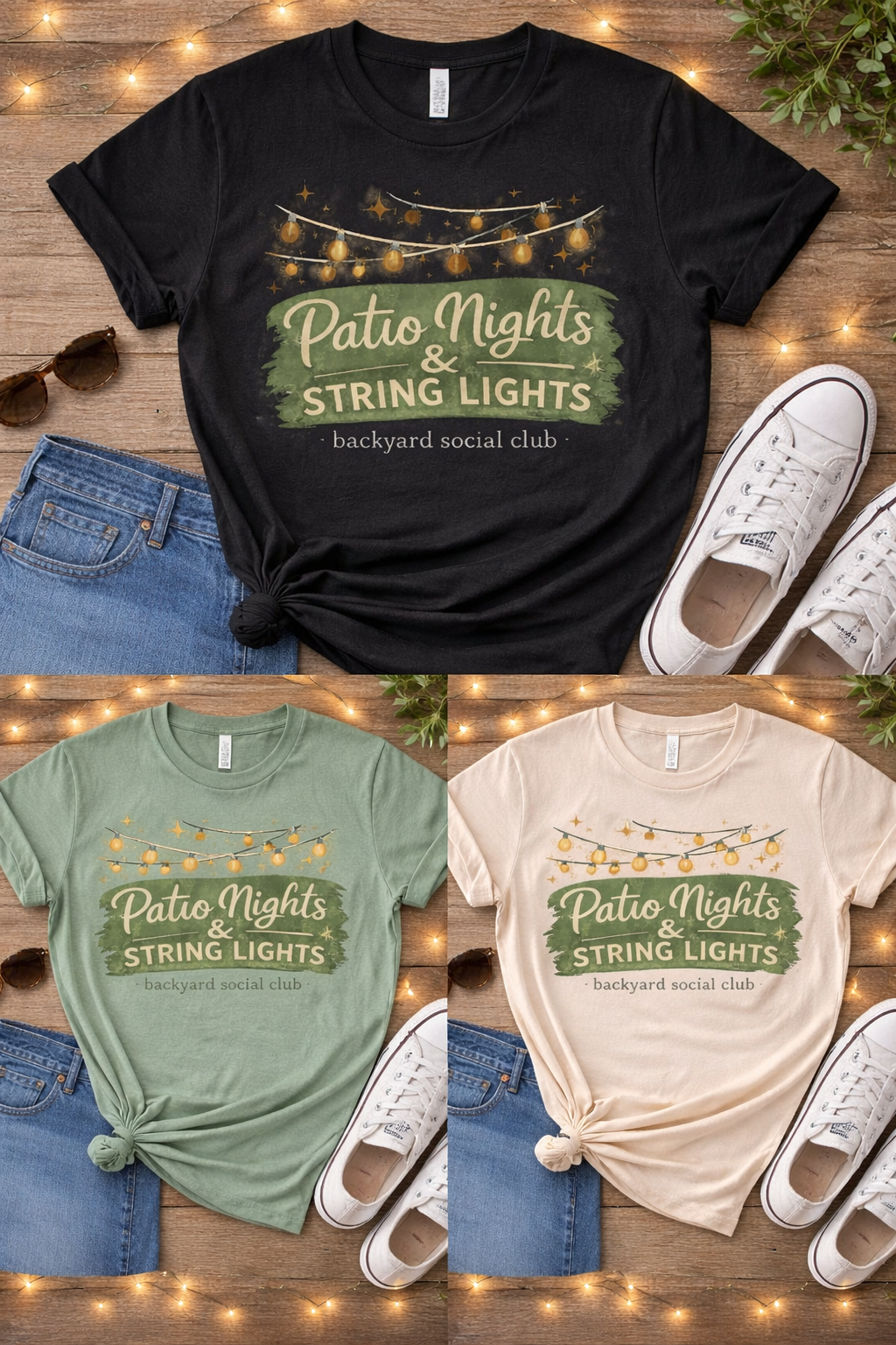 Patio Nights & String Lights Tee