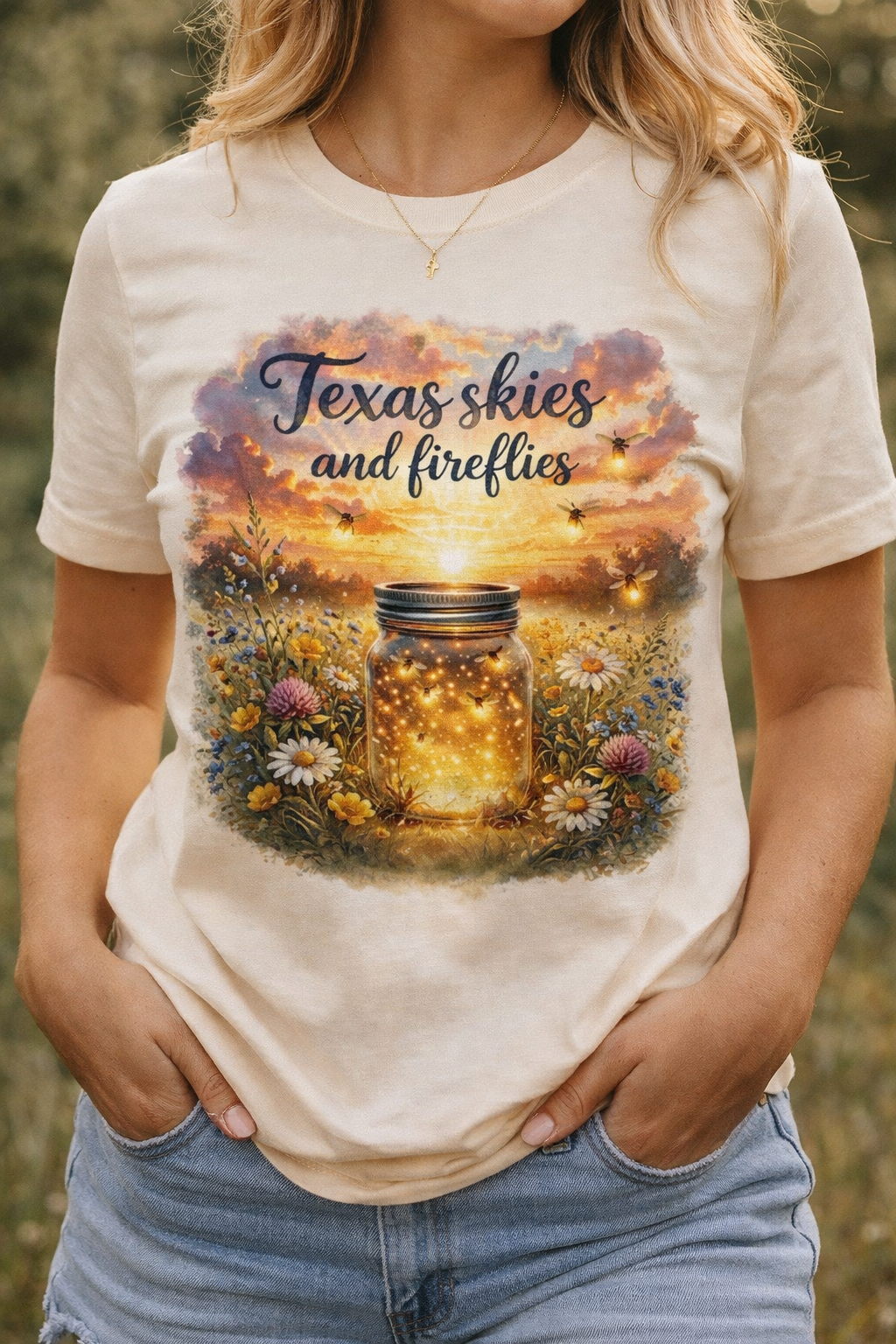 Soft Texas Skies Tee